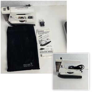 Vintage  Franzus Wrinkles Away Steam Spray Travel Iron Temperature Control White